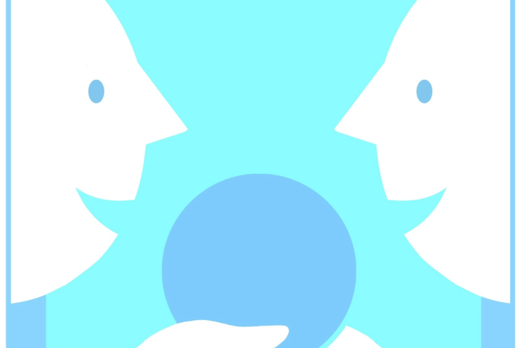 Icoon gedeelde aandacht (illustratie: Roel Ottow)