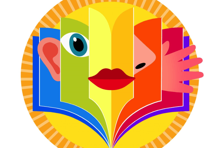 Logo zintuigenverhalen&nbsp;(illustratie: Roel Ottow)