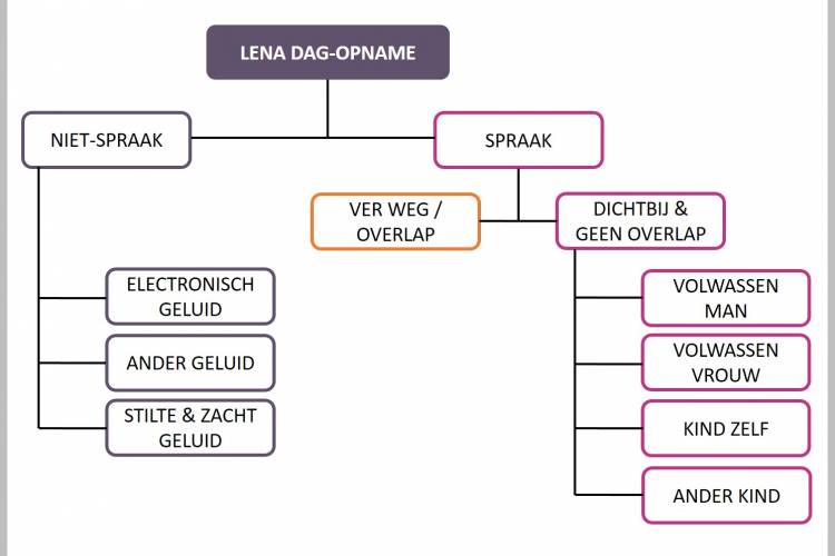 schema met segmentatieonderdelen van LENA