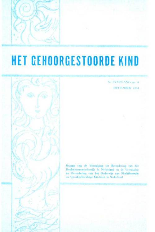 het gehoorgestoorde kind 1964 nummer 6