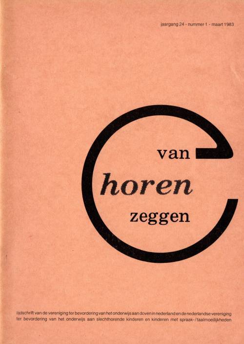 Van Horen Zeggen 1983 nummer 1